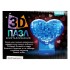 Пазл 3Д кристаллический Сердце на подставке, 40 деталей