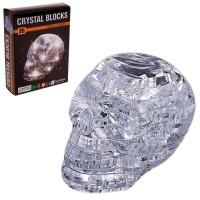 Пазл 3Д кристаллический Череп, 49 деталей, световой эффект