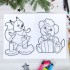 Раскраска новогодняя "Снегурочка" 15x21 см 10 страниц