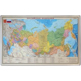 Накладка на стол офисная 59*38 см "Карта РФ"