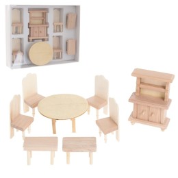 Набор деревянной мебели для кукол, МИКС 4 вида
