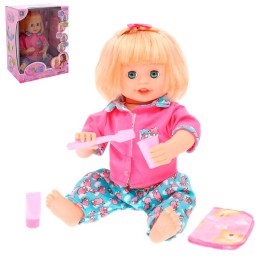 Кукла функциональная "Алёнка" звук, чистит зубы зубной щеткой, с аксессуарами