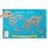 Карта мира со стирающимся слоем "Веселая кругосветка" в тубусе