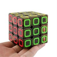 Кубик 3x3 Полупрозрачный с вставками квадрат