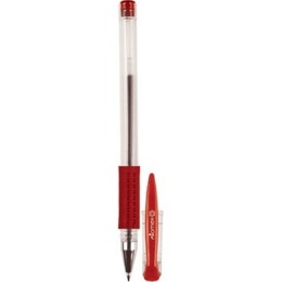Ручка гелевая 0.5 мм, красная, игольчатый наконечник