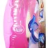 Надувной круг розовый "Дельфины" 55 см прозрачный верх