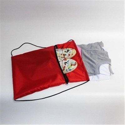 Сумка-рюкзак для сменной обуви и спортивного костюма 2 отдела "Красная"