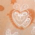 Флизелин "Крылья любви", цвет персиковый