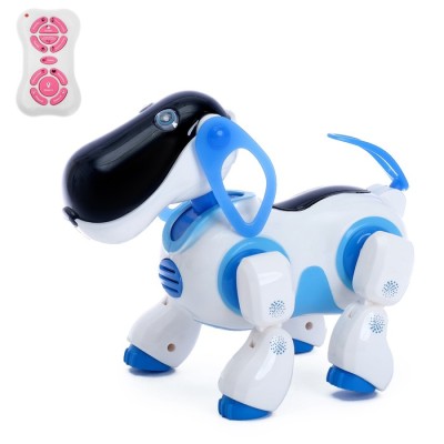Киберпес Ки-Ки Робот радиоуправляемый, интерактивный щенок, синий