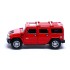 Машина металлическая Hummer H2, 1:40, открываются двери, инерция, цвет красный