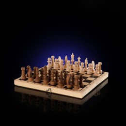 Шахматы "Основа" (доска дерево 29х29 см, фигуры дерево)